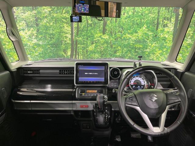 スペーシアカスタム ハイブリッドXS 禁煙車 純正8型ナビ 全周囲カメラ 両側電動スライドドア 衝突軽減装置 Bluetooth ETC ドラレコ LEDヘッドランプ&フォグ コーナーセンサー シートヒーター スマートキー オートライト(2枚目)