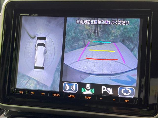 スペーシアカスタム ハイブリッドXS 禁煙車 純正8型ナビ 全周囲カメラ 両側電動スライドドア 衝突軽減装置 Bluetooth ETC ドラレコ LEDヘッドランプ&フォグ コーナーセンサー シートヒーター スマートキー オートライト(5枚目)