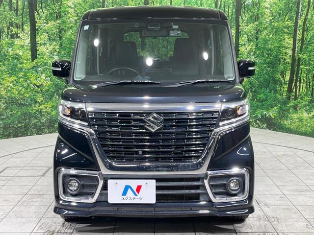 スペーシアカスタム ハイブリッドXS 禁煙車 純正8型ナビ 全周囲カメラ 両側電動スライドドア 衝突軽減装置 Bluetooth ETC ドラレコ LEDヘッドランプ&フォグ コーナーセンサー シートヒーター スマートキー オートライト(14枚目)