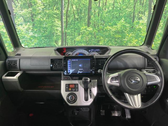 ウェイク G SA 禁煙車 純正ナビ 後席モニター 両側電動ドア 衝突軽減装置 バックカメラ ETC LEDヘッド&フォグ オートライト 純正15インチアルミ アイドリングストップ bluetooth スマートキー(2枚目)