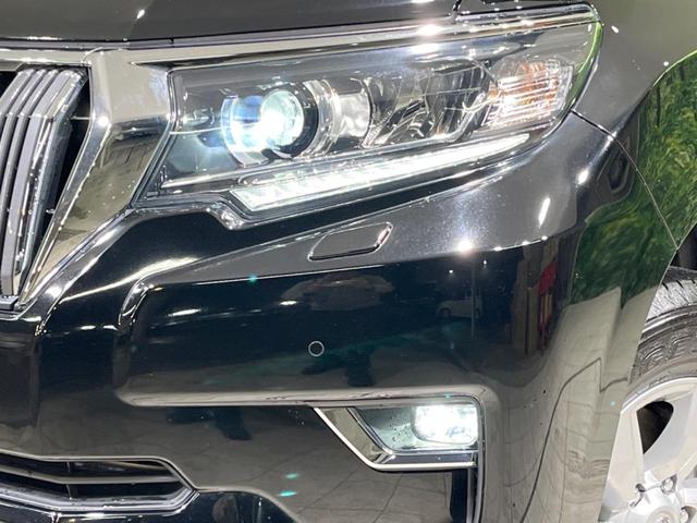 ランドクルーザープラド ＴＸ　４ＷＤ　純正ナビ　バックカメラ　衝突軽減装置　レーダークルーズ　コーナーセンサー　車線逸脱警報　ＬＥＤヘッド＆フォグ　オートハイビーム　バックカメラ　純正１７インチアルミ　ｂｌｕｅｔｏｏｔｈ　禁煙車（13枚目）