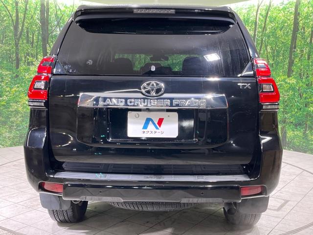 ランドクルーザープラド ＴＸ　４ＷＤ　純正ナビ　バックカメラ　衝突軽減装置　レーダークルーズ　コーナーセンサー　車線逸脱警報　ＬＥＤヘッド＆フォグ　オートハイビーム　バックカメラ　純正１７インチアルミ　ｂｌｕｅｔｏｏｔｈ　禁煙車（16枚目）