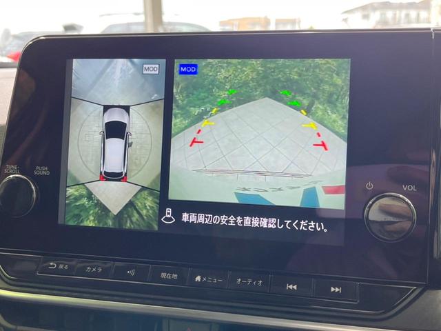 ノート Ｘ　禁煙車　純正９型ナビ　衝突軽減装置　全周囲カメラ　ブラインドスポットモニター　デジタルミラー　ＥＴＣ２．０　ドラレコ　置くだけ充電　コーナーセンサー　オートハイビーム　レーンキープ　スマートキー（4枚目）