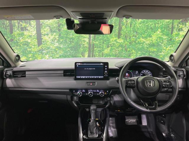 ヴェゼル ｅ：ＨＥＶ　Ｚ　禁煙車　純正９型ナビ　全周囲カメラ　衝突軽減装置　レーダークルーズ　電動リアゲート　シートヒーター　ブラインドスポットモニター　ハーフレザーシート　ＬＥＤヘッド　純正１８インチアルミ　ＥＴＣ２．０（2枚目）