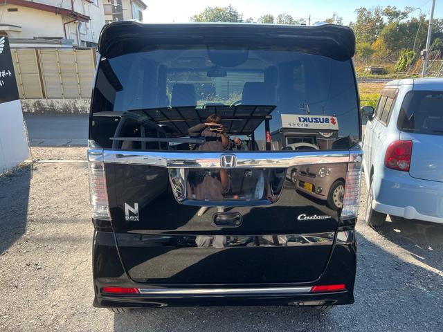 Ｎ－ＢＯＸカスタム Ｇ　ターボＳＳブラックスタイルパッケージ　シティーブレーキ　両側パワースライドドア　ナビＴＶ　バックモニター　シートヒーター　　横滑り防止　ＤＶＤ　キーレス　Ｉ－ＳＴＯＰ　エアコン　ターボ　クルーズコントロール　半革シート　カーテンエアバック（47枚目）