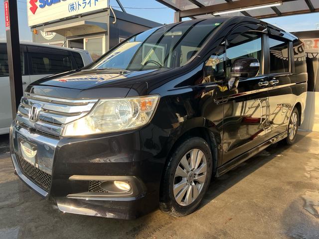 ステップワゴンスパーダ クールスピリット 全周囲カメラ 両側パワースライドドア HDDナビゲーション ナビ ETC フロントカメラ ESC スマートキー イモビライザー キーレス フルフラット 3列シート 衝突安全ボディ オートエアコン(37枚目)