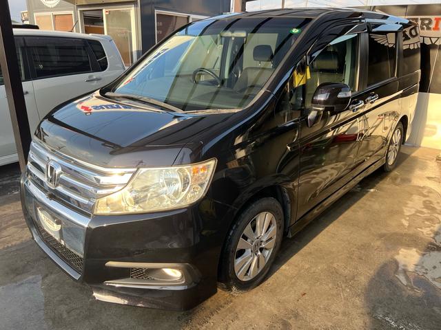 ステップワゴンスパーダ クールスピリット 全周囲カメラ 両側パワースライドドア HDDナビゲーション ナビ ETC フロントカメラ ESC スマートキー イモビライザー キーレス フルフラット 3列シート 衝突安全ボディ オートエアコン(38枚目)