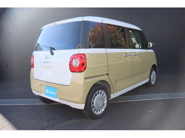 ムーヴキャンバス ストライプスX 両側電動スライドドア クリアランスソナー 衝突被害軽減システム オートライト スマートキー アイドリングストップ 電動格納ミラー ベンチシート CVT 盗難防止システム ABS ESC 衝突安全ボディ(19枚目)