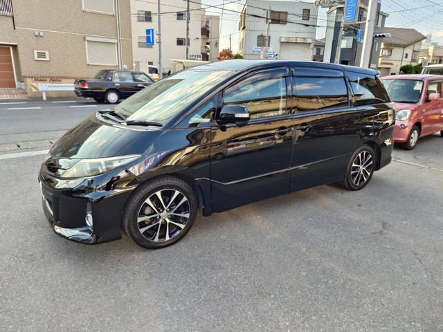 エスティマ アエラス　７人乗り　純正８型ナビバックモニター　フルセグＴＶ　ビルトインＥＴＣ　両側パワースライドドア　純正フリップダウンモニター　プッシュスタート（2枚目）