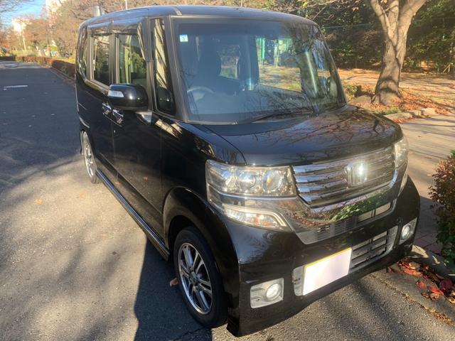 Ｎ－ＢＯＸカスタム Ｇ　ＳＳパッケージ　ユーザー買取　Ａパッケージ　純正ＴＶ　バックカメラ　両側パワスラ　プラズマクラスター搭載オートエアコン　純正ＡＷ　運転席シートハイトアジャスター（5枚目）