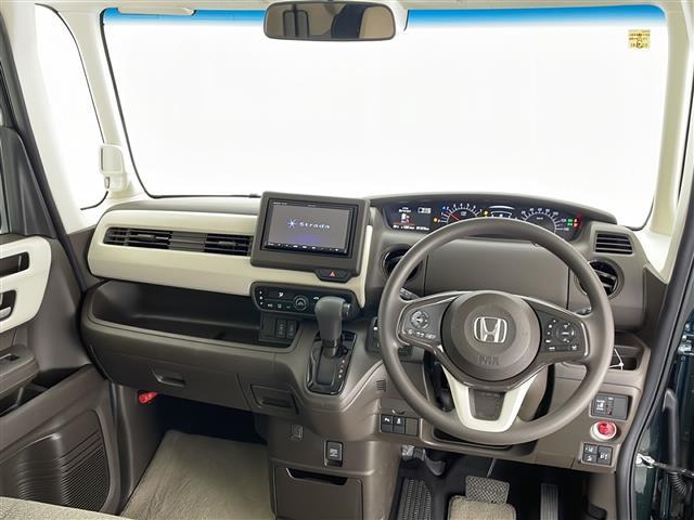 N-BOX L 社外SDナビ FM AM CD Bluetooth ワンセグTV HONDA SENSING 追従機能付きクルコン 電子パーキングブレーキ オートブレーキホールド プッシュスタート スペアキー(42枚目)