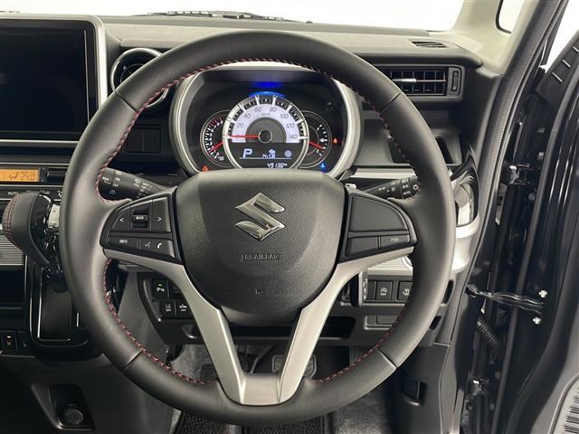 スペーシアカスタム ハイブリッドＸＳ　スズキレーダーブレーキサポート　前席シートヒーター　両側パワースライドドア　ハーフレザーシート　リアサイドサンシェード　リアサーキュレーター　純正フロアマット　純正１５インチＡＷ（8枚目）