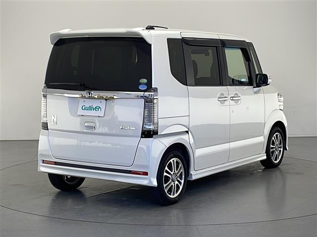 Ｎ－ＢＯＸカスタム Ｇ・Ｌパッケージ　社外メモリナビ　ビルトインＥＴＣ　ドライブレコーダー（前後）　横滑り防止装置　プッシュスタート　片側パワースライド　シートバックテーブル　後席ロールサンシェード　純正フロアマット　オートライト（34枚目）