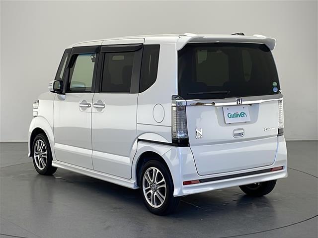 Ｎ－ＢＯＸカスタム Ｇ・Ｌパッケージ　社外メモリナビ　ビルトインＥＴＣ　ドライブレコーダー（前後）　横滑り防止装置　プッシュスタート　片側パワースライド　シートバックテーブル　後席ロールサンシェード　純正フロアマット　オートライト（43枚目）