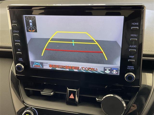 カローラツーリング ハイブリッド　ダブルバイビー　純９型ＤＡ　フルセグＴＶ　Ｂｌｕｅｔｏｏｔｈ　ＤＶＤ再生　バックカメラ　黒ハーフレザー　ＥＴＣ　前後ドラレコ　追従クルコン　オートハイビーム　ＢＳＭ　電子パーキング　衝突軽減　ＵＳＢ入力端子　禁煙車（4枚目）