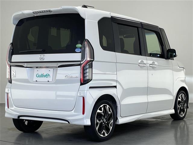 Ｎ－ＢＯＸカスタム Ｇ・Ｌターボホンダセンシング　純正８型ナビ　バックカメラ　禁煙車　前後ドラレコ　ＥＴＣ　シートヒーター　両側パワースライドドア　ホンダセンシング　パドルシフト　ターボ搭載　ＬＥＤヘッドライト　黒ハーフレザー　追従クルコン　衝突軽減（40枚目）
