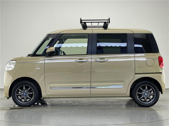ムーヴキャンバス セオリーＧ　社外ナビ　純正ルーフキャリア　全方位カメラ　禁煙　フルセグＴＶ　シートヒーター　ＭＩＮＩＬＩＴＥホイール　ＤＶＤ再生　前後ドラレコ　両側パワスラ　スマートアシストＩＩＩ　衝突軽減　オートハイビーム　フ（17枚目）