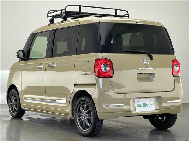 ムーヴキャンバス セオリーＧ　社外ナビ　純正ルーフキャリア　全方位カメラ　禁煙　フルセグＴＶ　シートヒーター　ＭＩＮＩＬＩＴＥホイール　ＤＶＤ再生　前後ドラレコ　両側パワスラ　スマートアシストＩＩＩ　衝突軽減　オートハイビーム　フ（18枚目）