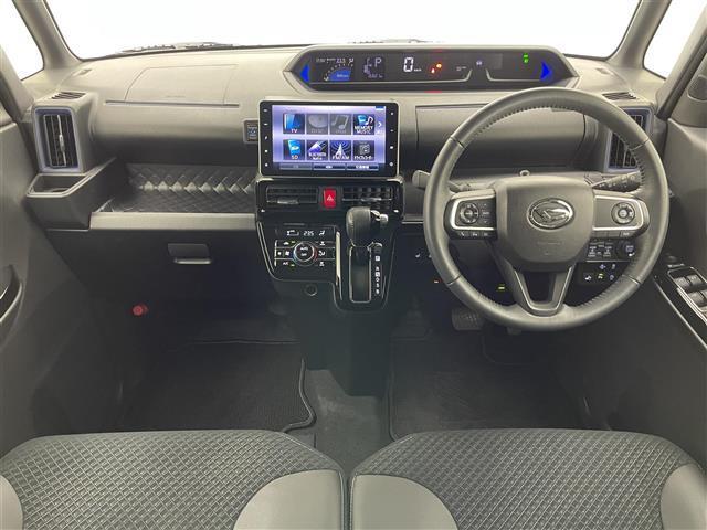 タント カスタムＲＳスタイルセレクション　純正９型ナビ　全方位カメラ　禁煙車　黒ハーフレザー　フルセグＴＶ　両側パワスラ　ＥＴＣ　ドラレコ　シートヒーター　スマートアシストＩＩＩ　衝突軽減　レーンキープ　オートハイビーム　ＤＶＤ再生　ターボ搭（4枚目）