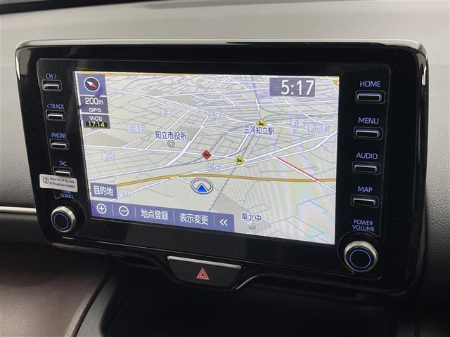 ヤリスクロス ハイブリッドＺ　純正８型ナビ　ＨＵＤ　全方位カメラ　ＢＳＭ　茶ハーフレザー　Ｂｌｕｅｔｏｏｔｈ　フルセグＴＶ　シートヒーター　ＥＴＣ２．０　セーフティセンス　衝突軽減　追従クルコン　オートハイビーム　ＡＣ１００Ｖ電源（5枚目）