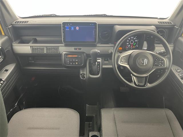 Ｎ－ＶＡＮ＋スタイル ファン・ターボ　社外１０型ＤＡ　カープレイ　ミラー型前後ドラレコ　禁煙　バックカメラ　追従クルコン　ＬＥＤオートライト　パーキングセンサー　衝突軽減　車線逸脱　純正マット　プッシュスタート　フォグ　ホンダセンシング（4枚目）