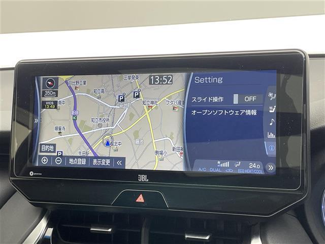 ハリアーハイブリッド Ｚ　レザーパッケージ　純正１２．３型ナビ　ＪＢＬ　調光パノラマルーフ　ＨＵＤ　デジイン　全方位カメラ　ＢＳＭ　黒革　ベンチレーション　シートヒーター　ＥＴＣ２．０　前後ドラレコ　セーフティセンス　衝突軽減　追従クルコン（5枚目）