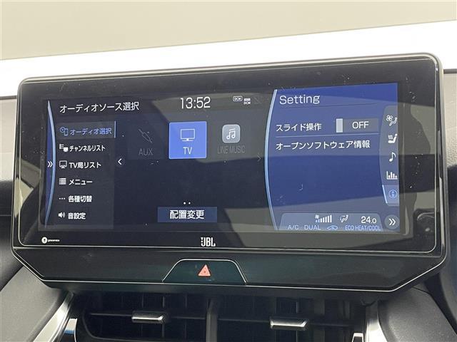 ハリアーハイブリッド Ｚ　レザーパッケージ　純正１２．３型ナビ　ＪＢＬ　調光パノラマルーフ　ＨＵＤ　デジイン　全方位カメラ　ＢＳＭ　黒革　ベンチレーション　シートヒーター　ＥＴＣ２．０　前後ドラレコ　セーフティセンス　衝突軽減　追従クルコン（13枚目）