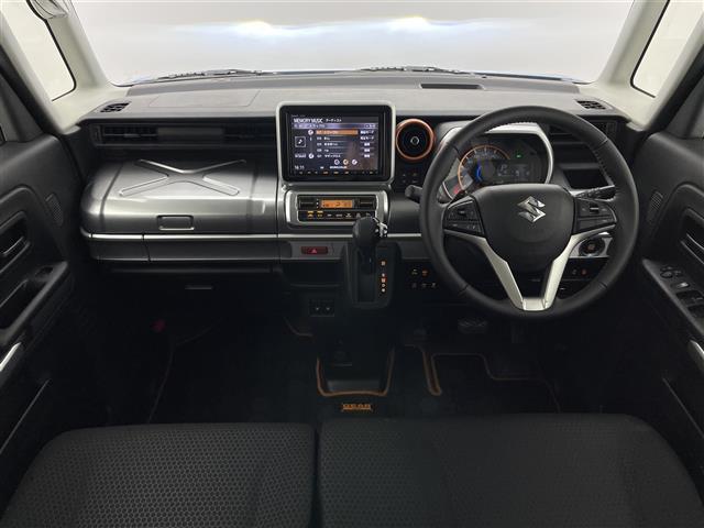 スペーシアギア ハイブリッドＸＺ　ターボ　純正８型ナビ　ＨＵＤ　全方位カメラ　禁煙車　両側パワスラ　シートヒーター　ＥＴＣ　前後ドラレコ　フルセグ　ＤＶＤ　セーフティサポート　衝突軽減　レーンキープ　ＬＥＤオートライト　クルコン　パドルシフト（2枚目）