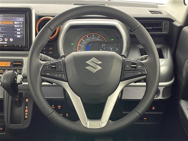 スペーシアギア ハイブリッドＸＺ　ターボ　純正８型ナビ　ＨＵＤ　全方位カメラ　禁煙車　両側パワスラ　シートヒーター　ＥＴＣ　前後ドラレコ　フルセグ　ＤＶＤ　セーフティサポート　衝突軽減　レーンキープ　ＬＥＤオートライト　クルコン　パドルシフト（6枚目）