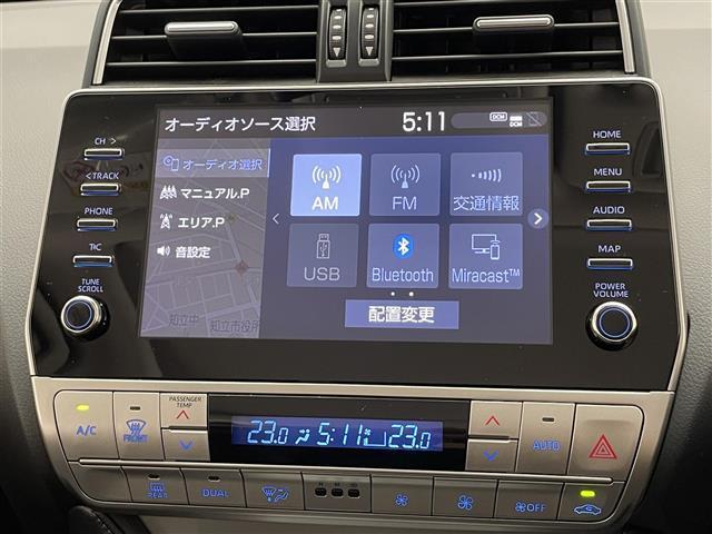 ランドクルーザープラド ＴＸ　Ｌパッケージ　マットブラックエディション　純正９型ＤＡナビ　ムーンルーフ　全方位カメラ　黒革　禁煙　ＥＴＣ２．０　ベンチレーション　シートヒーター　セーフティセンス　衝突軽減　ＢＳＭ　追従クルコン　ＬＥＤオートライト　ルーフレール　電動シート（9枚目）