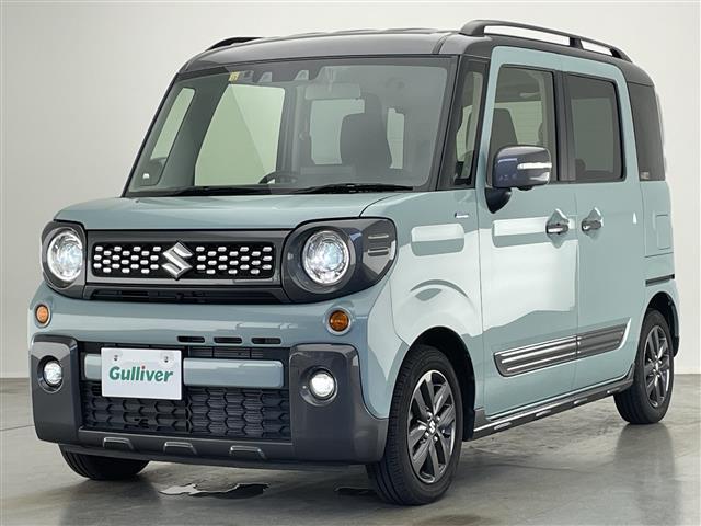 スペーシアギア ハイブリッドXZ 純正9型ナビ 全方位カメラ シートヒーター 禁煙 デュアルカメラブレーキ パーキングセンサー 衝突軽減 追従クルコン 両側パワスラ フルセグTV DVD LEDオートライト フォグ ETC 純正アルミ(17枚目)