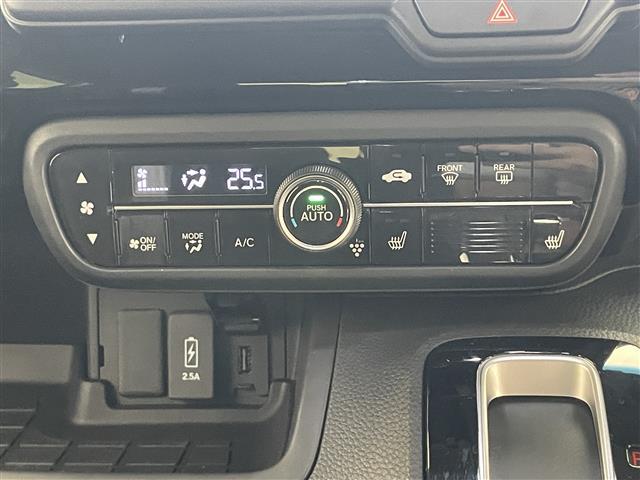 N-BOXカスタム Lターボ 社外ナビ シートヒーター 禁煙車 ホンダセンシング Bluetooth フルセグ DVD 前後ドラレコ ETC 両側パワスラ 衝突軽減 追従クルコン LEDオートライト 黒ハーフレザー パドルシフト(5枚目)