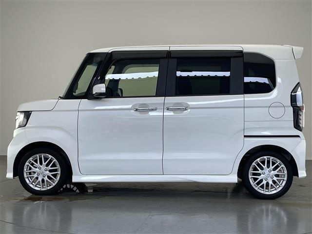N-BOXカスタム Lターボ 社外ナビ シートヒーター 禁煙車 ホンダセンシング Bluetooth フルセグ DVD 前後ドラレコ ETC 両側パワスラ 衝突軽減 追従クルコン LEDオートライト 黒ハーフレザー パドルシフト(18枚目)