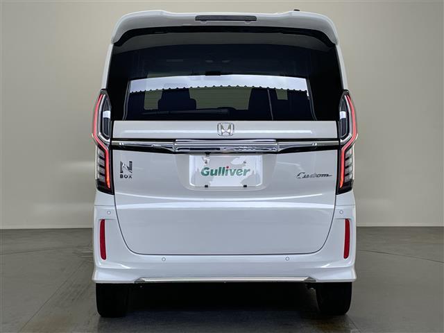 N-BOXカスタム Lターボ 社外ナビ シートヒーター 禁煙車 ホンダセンシング Bluetooth フルセグ DVD 前後ドラレコ ETC 両側パワスラ 衝突軽減 追従クルコン LEDオートライト 黒ハーフレザー パドルシフト(37枚目)