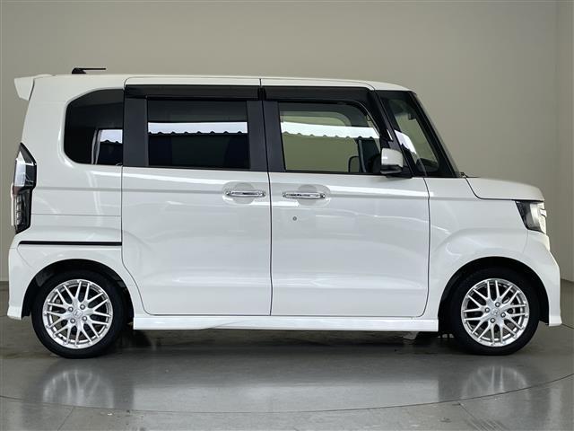 N-BOXカスタム Lターボ 社外ナビ シートヒーター 禁煙車 ホンダセンシング Bluetooth フルセグ DVD 前後ドラレコ ETC 両側パワスラ 衝突軽減 追従クルコン LEDオートライト 黒ハーフレザー パドルシフト(40枚目)