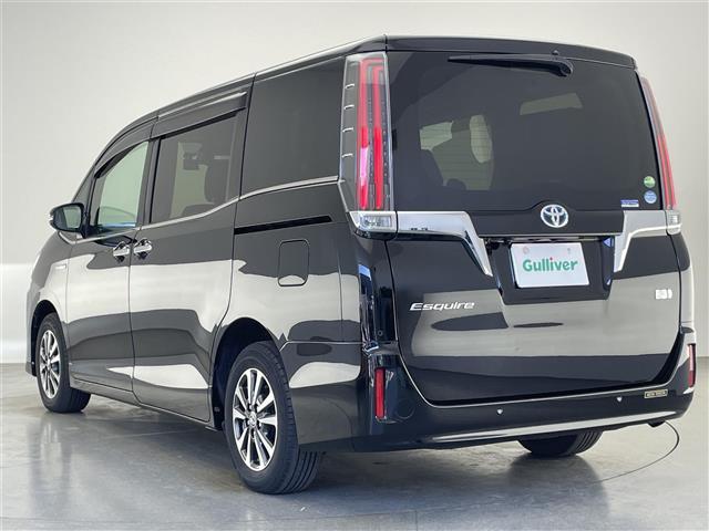 エスクァイア ハイブリッドGi 純正9型ナビ 純正後席モニター 禁煙車 バックカメラ ETC ハーフレザー シートヒーター クルコン 前後ドラレコ セーフティセンス 衝突軽減 コーナーセンサー LEDライト USB 両側パワスラ(43枚目)