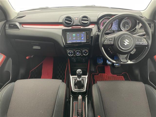 スイフトスポーツ ベースグレード 純正ナビ 全方位カメラ 禁煙 MT車 柿本マフラー ETC ミラー型前後ドラレコ シートヒーター セーフティサポート 衝突軽減 クルコン 車線逸脱 LEDライト オートハイビーム スマートキー フォグ(2枚目)