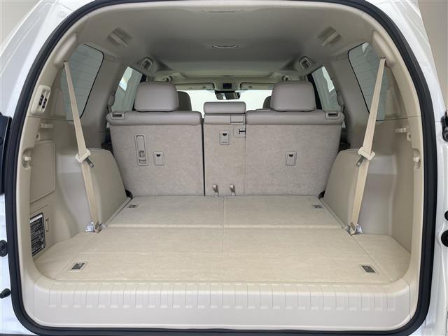 ランドクルーザープラド TX Lパッケージ メーカーナビ9型 ムーンルーフ 全方位 禁煙 ETC2.0 ベージュ革 ベンチレーション シートヒーター セーフティセンス 衝突軽減 追従クルコン LEDライト BSM ルーフレール コーナーセンサー(24枚目)