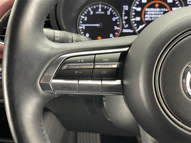 MAZDA3ファストバック 20Sバーガンディ セレクション 純正8.8型ナビ BOSE 赤革 禁煙 HUD BSM HDMI パドルシフト 追従クルコン フルセグ DVD パワーシート シートヒーター ETC ドラレコ LEDライト 衝突軽減 コーナーセンサー(30枚目)
