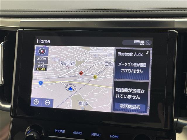 アルファード ２．５Ｓ　Ｃパッケージ　純正９型ナビＴＶ　Ｗムーンルーフ　禁煙　純正１２．１型後席モニター　デジタルインナーミラー　オートステップ　ＢＳＭ　黒革　シートヒーター　衝突軽減　追従クルコン　三眼ＬＥＤ　ＡＣ１００Ｖ　ＤＶＤデッキ（3枚目）