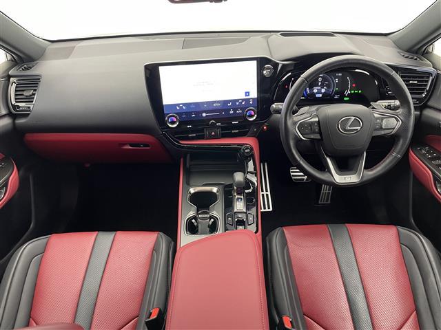 ＮＸ ＮＸ３５０ｈ　Ｆスポーツ　純正１４型ナビＴＶ　ムーンルーフ　赤革　禁煙車　デジタルインナーミラー　全方位カメラ　前後ドラレコ　オレンジキャリパー　ＡＣ１００Ｖ　ＨＤＭＩ　ＢＳＭ　ＨＵＤ　衝突軽減　追従クルコン　電動リアゲート（2枚目）