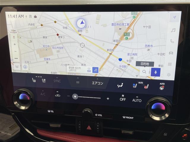 ＮＸ ＮＸ３５０ｈ　Ｆスポーツ　純正１４型ナビＴＶ　ムーンルーフ　赤革　禁煙車　デジタルインナーミラー　全方位カメラ　前後ドラレコ　オレンジキャリパー　ＡＣ１００Ｖ　ＨＤＭＩ　ＢＳＭ　ＨＵＤ　衝突軽減　追従クルコン　電動リアゲート（3枚目）