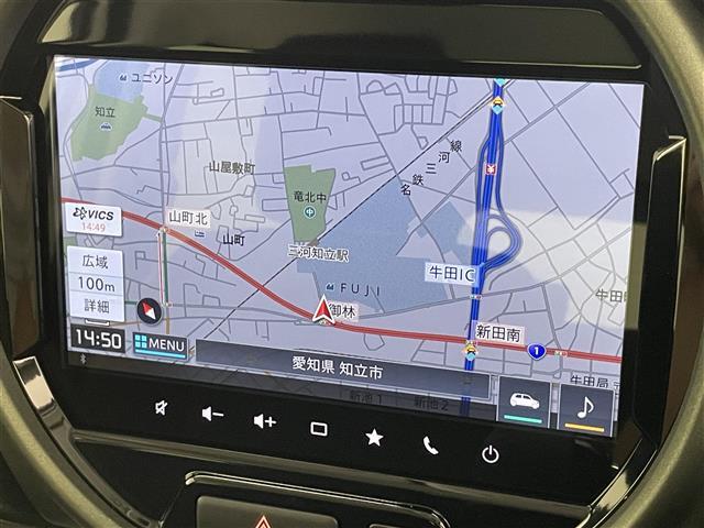 ハスラー タフワイルドターボ　届出済未使用車　純正９型ＤＡナビＴＶ　禁煙　全方位カメラ　デュアルカメラブレーキ　衝突軽減　追従クルコン　パーキングセンサー　ＬＥＤオートライト　シートヒーター　ＤＶＤ再生　パドルシフト　ルーフレール（3枚目）