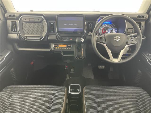 ハスラー Ｊスタイルターボ　社外９型ナビ　シートヒーター　禁煙車　フルセグＴＶ　バックカメラ　ハーフレザー　デュアルカメラブレーキ　衝突軽減装置　追従クルコン　ＬＥＤオートライト　ＥＴＣ　パドルシフト　前後ドラレコ　ルーフレール（2枚目）