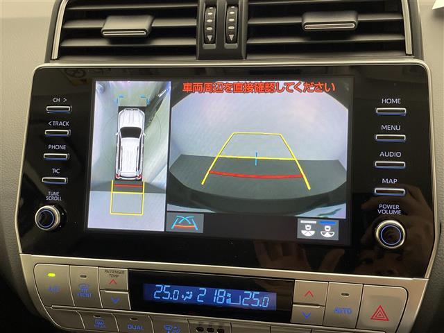 ランドクルーザープラド ＴＸ　Ｌパッケージ　マットブラックエディション　メーカーナビＴＶ　ムーンルーフ　ＪＢＬ　禁煙車　全方位カメラ　ＢＳＭ　黒革　シートヒーター　シートエアコン　コーナーセンサー　セーフティセンス　衝突軽減　追従クルコン　純正ルーフキャリア　ＬＥＤライト（4枚目）