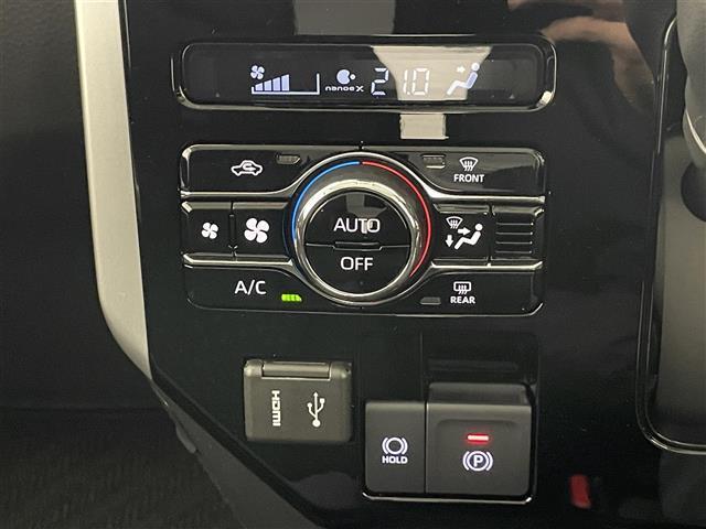 ルーミー カスタムＧ－Ｔ　登録済未使用車　純正９型ＤＡ　ＨＤＭＩ　禁煙　シートヒーター　スマアシＩＩＩ　全方位カメラ　両側パワスラ　パーキングセンサー　フルセグ　ＥＴＣ　ＬＥＤオートライト　フォグ　追従クルコン　純正アルミ　Ｕ（8枚目）