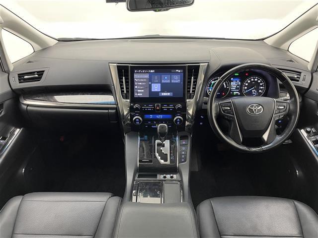 アルファードハイブリッド ＳＲ　Ｃパッケージ　メーカーナビ　モデリスタ　ＪＢＬ　禁煙　パーキングアシスト　全方位カメラ　ＤＶＤ　ＢＳＭ　前後ドラレコ　黒革　シートヒーター　電動リアゲート　ＡＣ１００Ｖ　衝突軽減　追従クルコン　三眼ＬＥＤ　ＥＴＣ（2枚目）