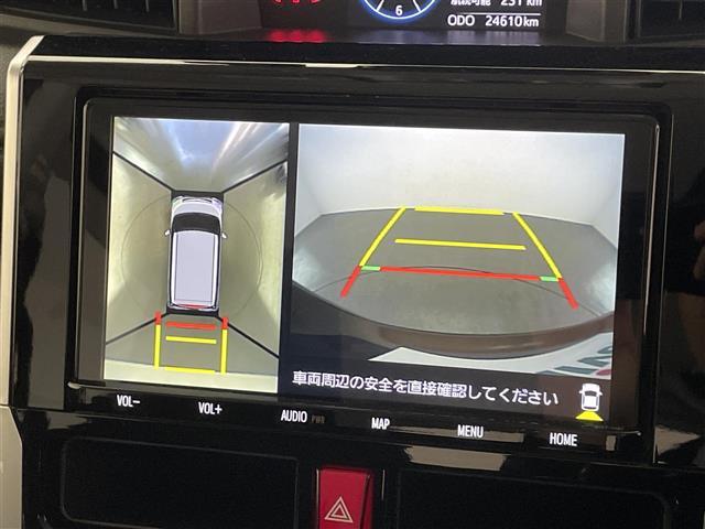 ルーミー カスタムG 純正9型ナビ 全方位カメラ 両側パワスラ 禁煙 フルセグ DVD スマアシ 追従クルコン ドラレコ ETC コーナーセンサー LEDオートライト フォグ オートハイビーム USB 衝突軽減 純正マット(4枚目)