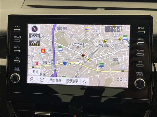 カムリ Ｇレザーパッケージ　純正９型ＤＡナビ　黒革　シートヒーター　禁煙車　ＤＶＤデッキ　ＢＳＭ　ＨＵＤ　バックカメラ　追従クルコン　前後ドラレコ　ＥＴＣ　セーフティセンス　衝突軽減　パワーシート　ＬＥＤライト　コーナーセンサー（3枚目）