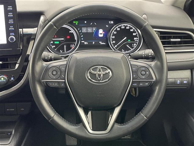 カムリ Ｇレザーパッケージ　純正９型ＤＡナビ　黒革　シートヒーター　禁煙車　ＤＶＤデッキ　ＢＳＭ　ＨＵＤ　バックカメラ　追従クルコン　前後ドラレコ　ＥＴＣ　セーフティセンス　衝突軽減　パワーシート　ＬＥＤライト　コーナーセンサー（10枚目）